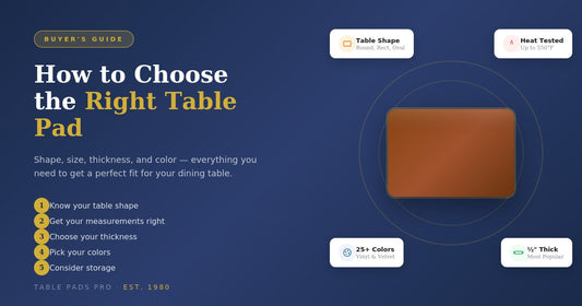 How to Choose the Right Table Pad for Your Dining Room Table